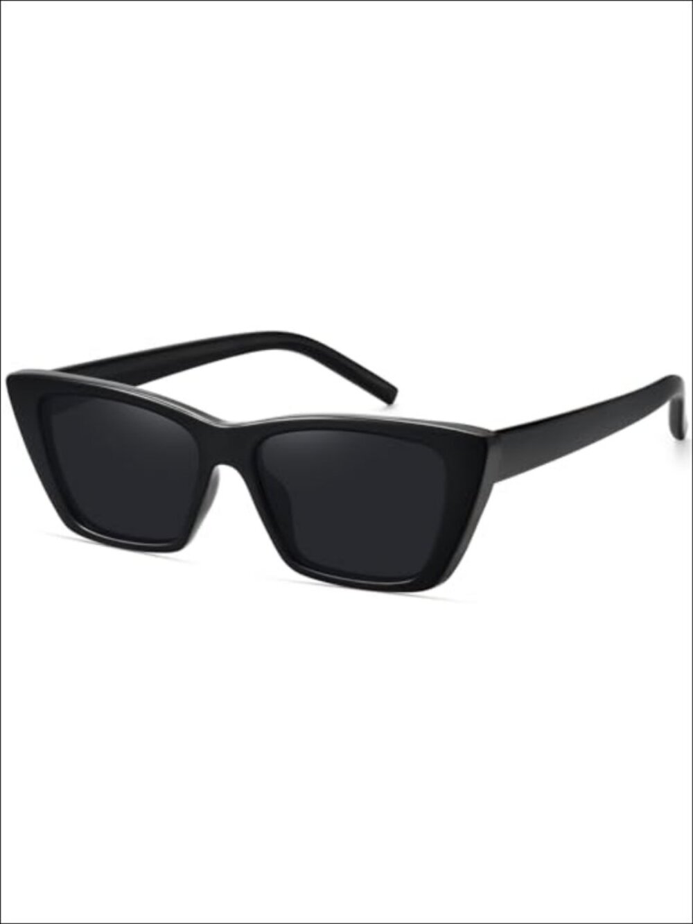 WOWSUN Narrow Small Vintage Polarized Cat Eye Sunglasses for Women - Retro UV400